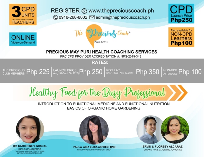 Not Available | (CPD-LPT) HEALTHY FOOD FOR THE BUSY PROFESSIONAL