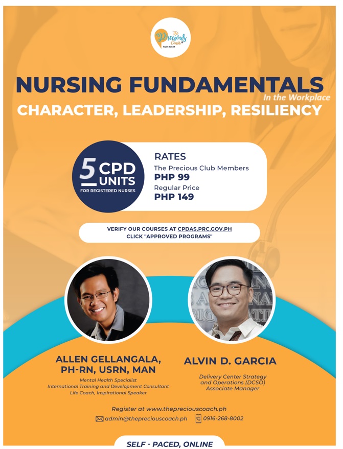 (CPD-RN) NURSING FUNDAMENTALS IN THE WORKPLACE: Character, Leadership, Resiliency